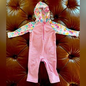Coolibar baby hooded swim one-piece UPF 50+